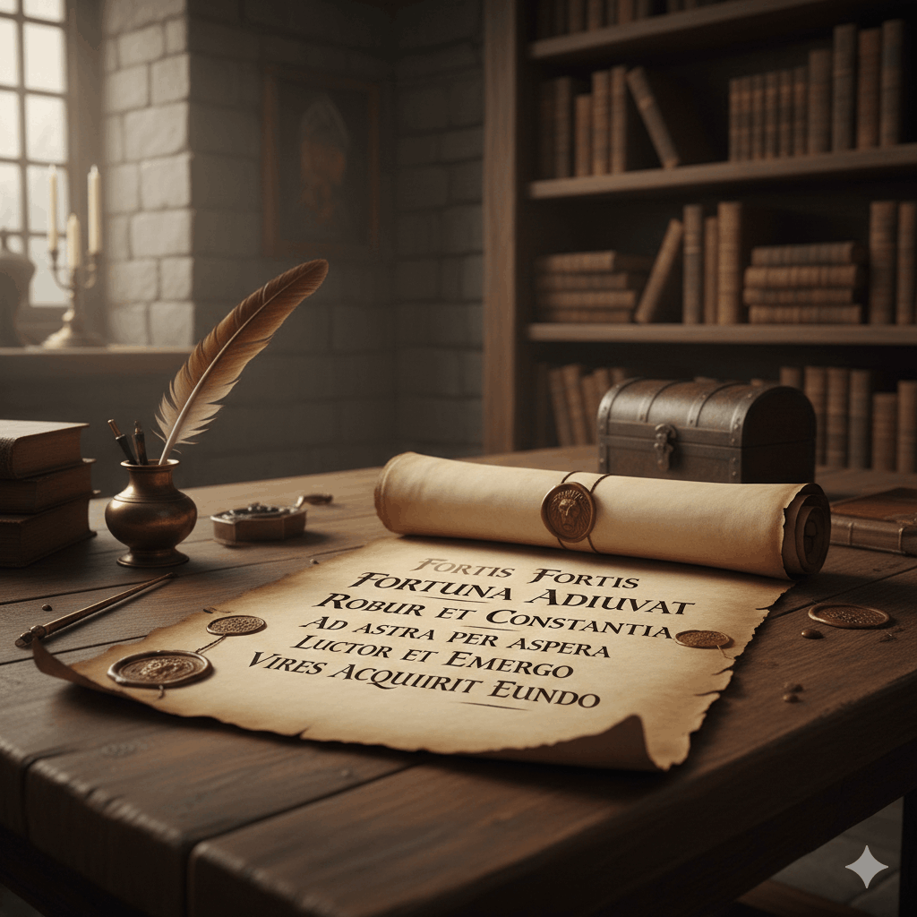 Lateinische Sprüche über Stärke