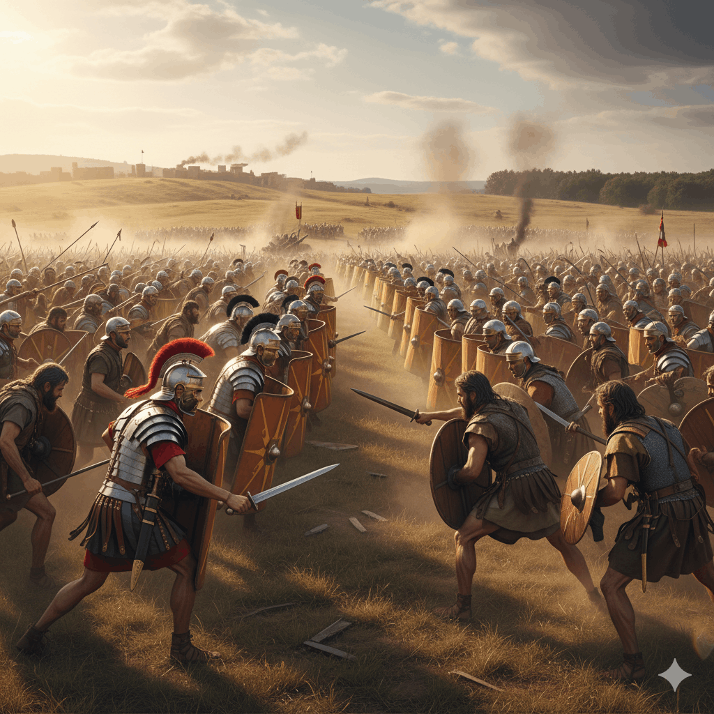 Die wichtigsten römischen Schlachten und Gefechte